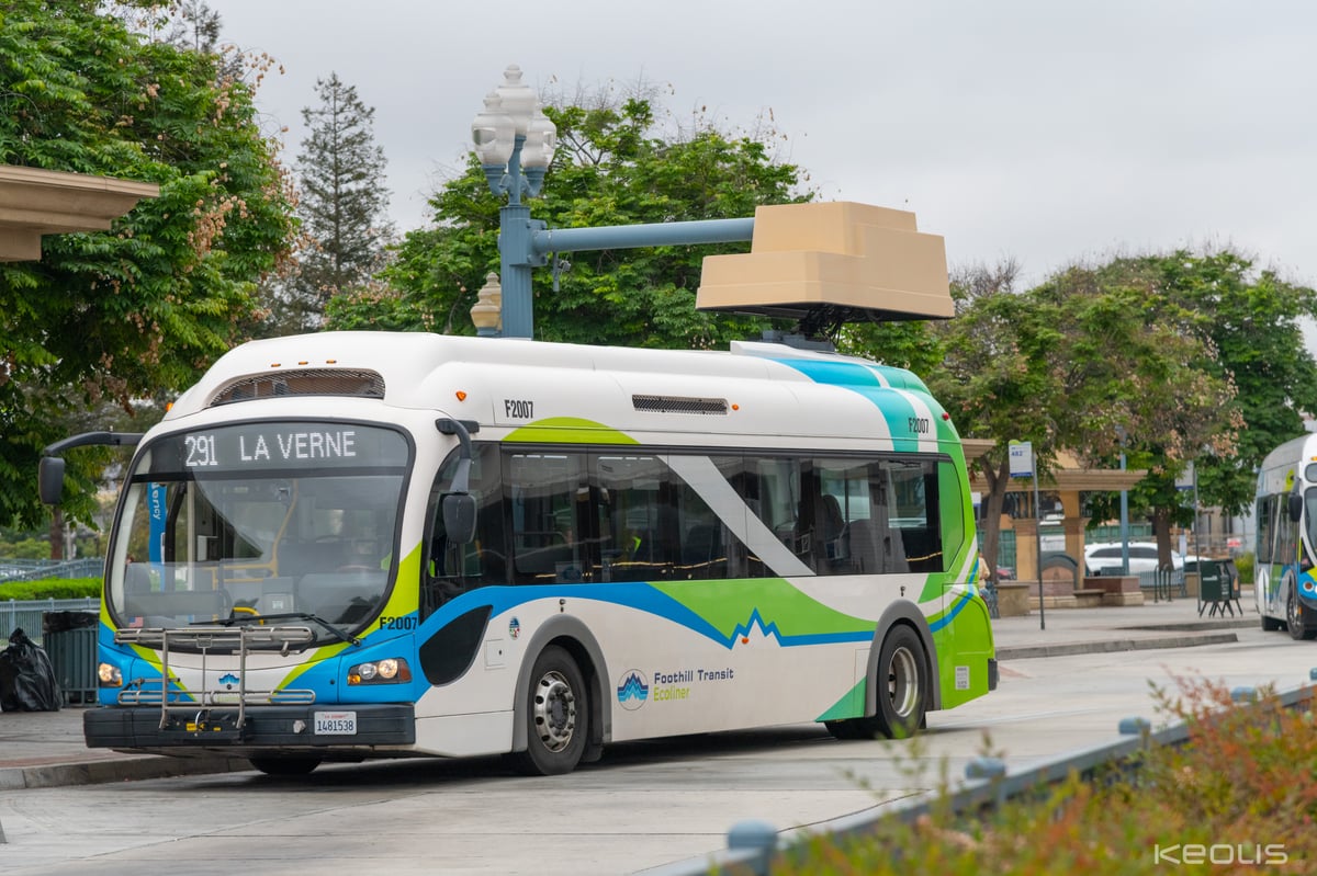 Electric bus charging, Foothill Transit