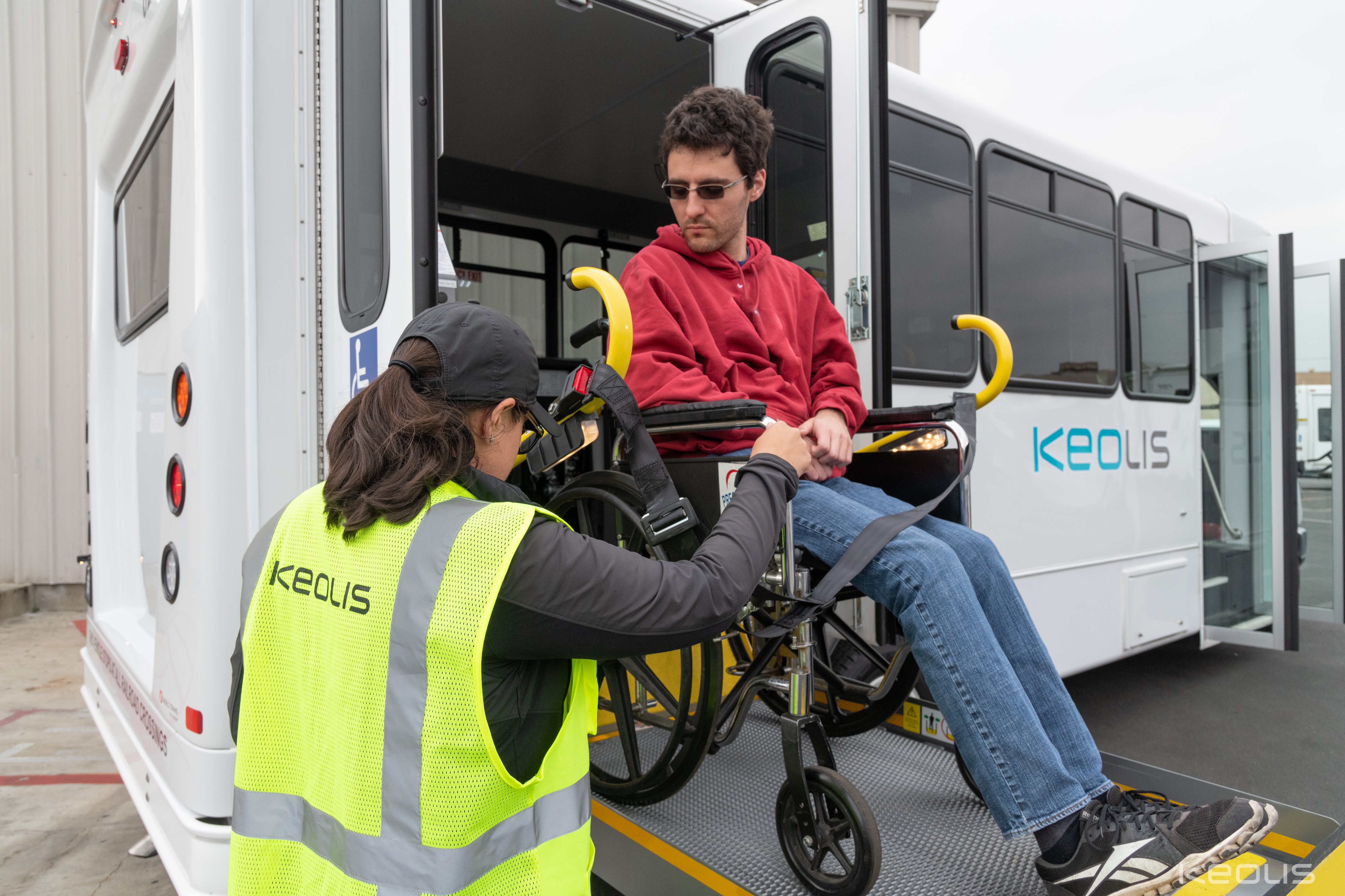 Van Nuys_Loading Passenger with Wheelchair