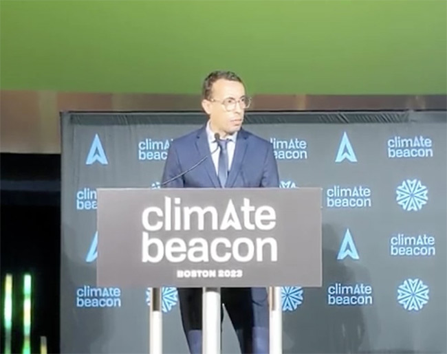 Abdellah Chajai at Climate Beacon Boston 2023